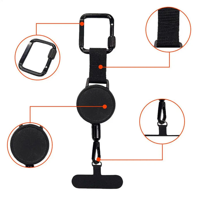 Retractable Anti-Theft Phone Security Holder Clip