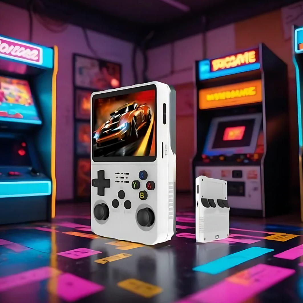Retro Gaming Console with Built-in Classic Games