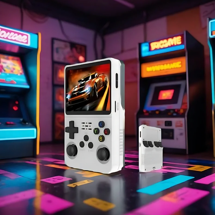 Retro Gaming Console with Built-in Classic Games