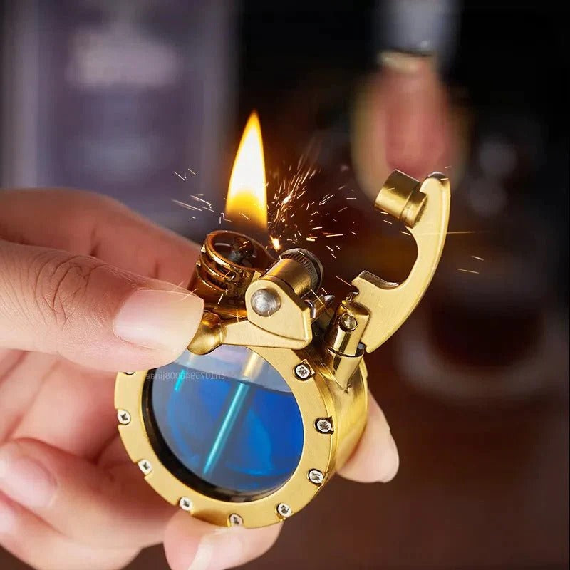 Retro Rocker Lighter Classic Flame Igniter for Smoking and Camping