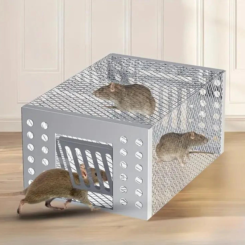 Reusable Mouse Trap Cage with Sliding Door for Pest Control