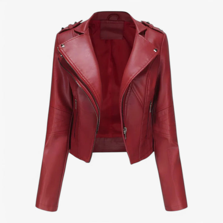 Short Leather Jacket for Women