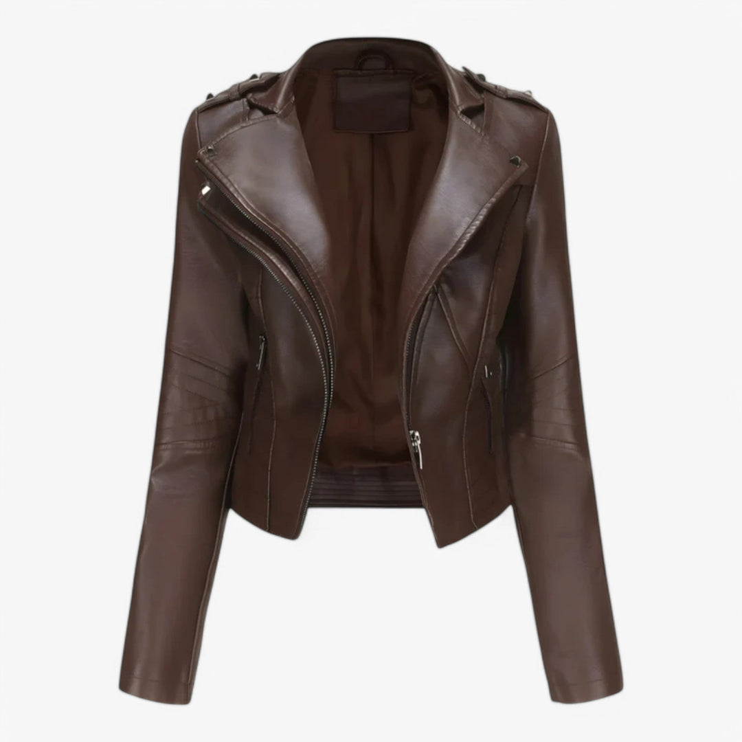 Short Leather Jacket for Women
