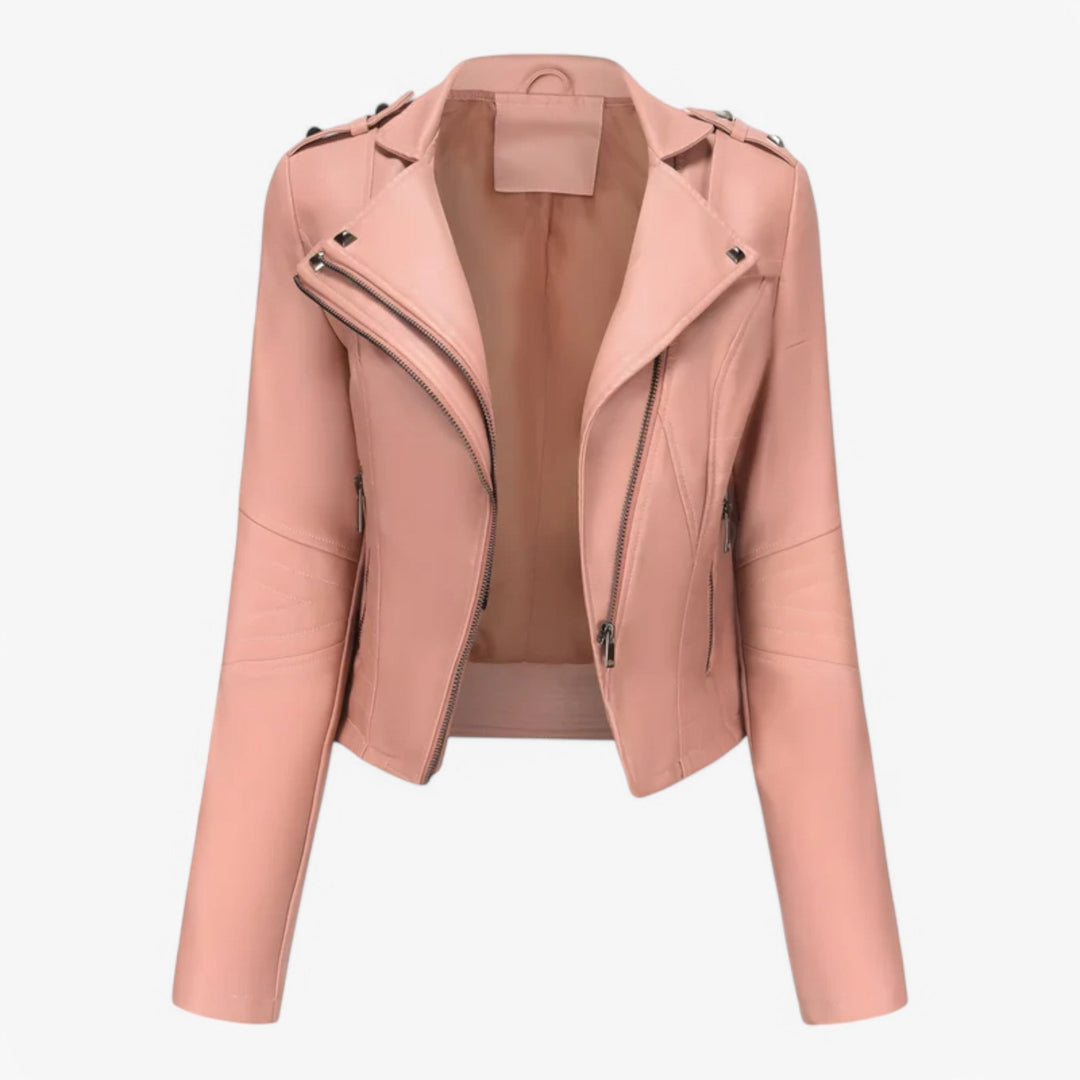 Short Leather Jacket for Women