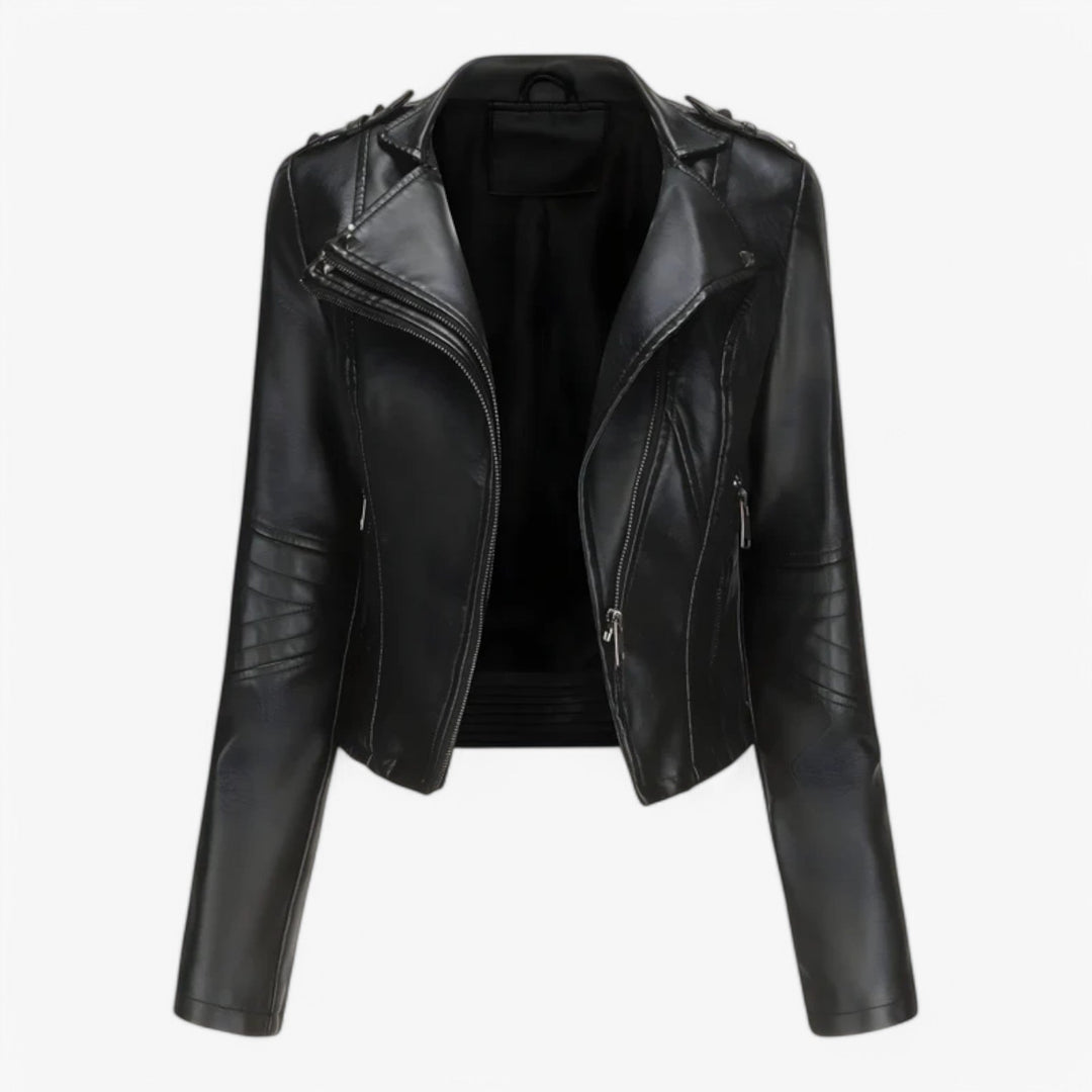 Short Leather Jacket for Women