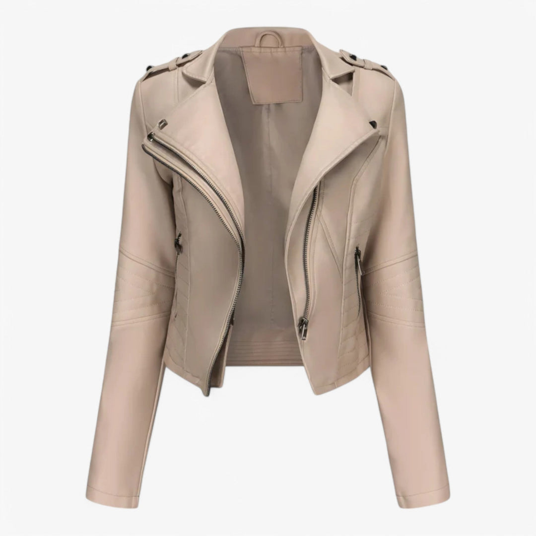 Short Leather Jacket for Women