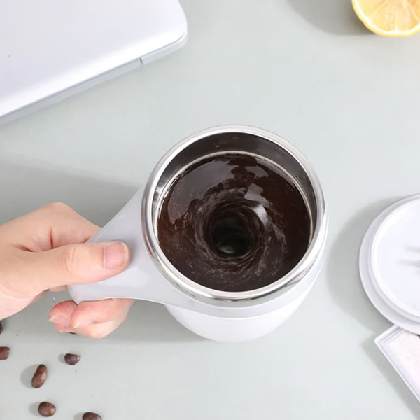 Self Stirring Coffee Mug - Automatic Beverage Mixer Gadget