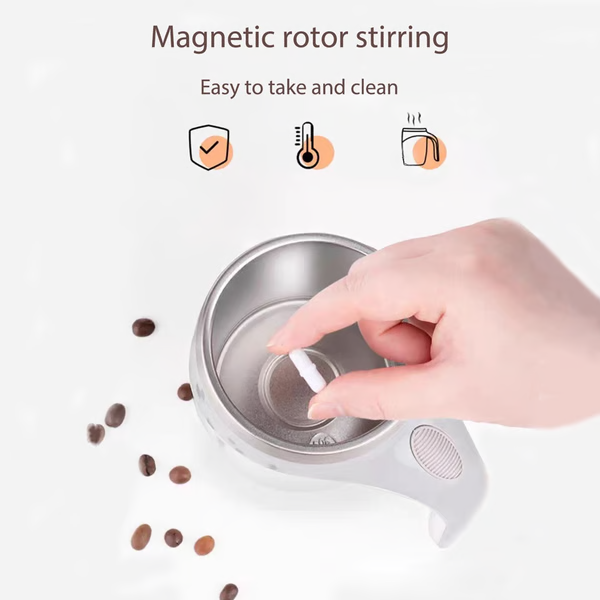 Self Stirring Coffee Mug - Automatic Beverage Mixer Gadget