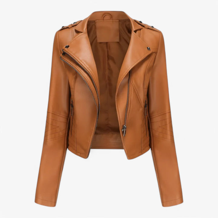 Short Leather Jacket for Women