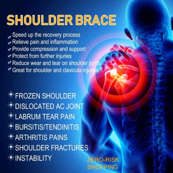 Shoulder Compression Sleeve Support Brace for Pain Relief