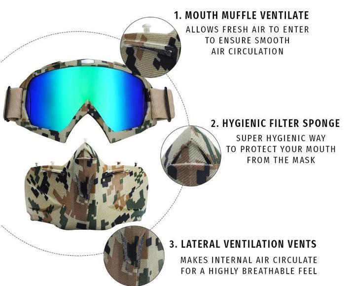 Ski Goggles with Anti-Fog and Windproof Features, Includes Storage Box