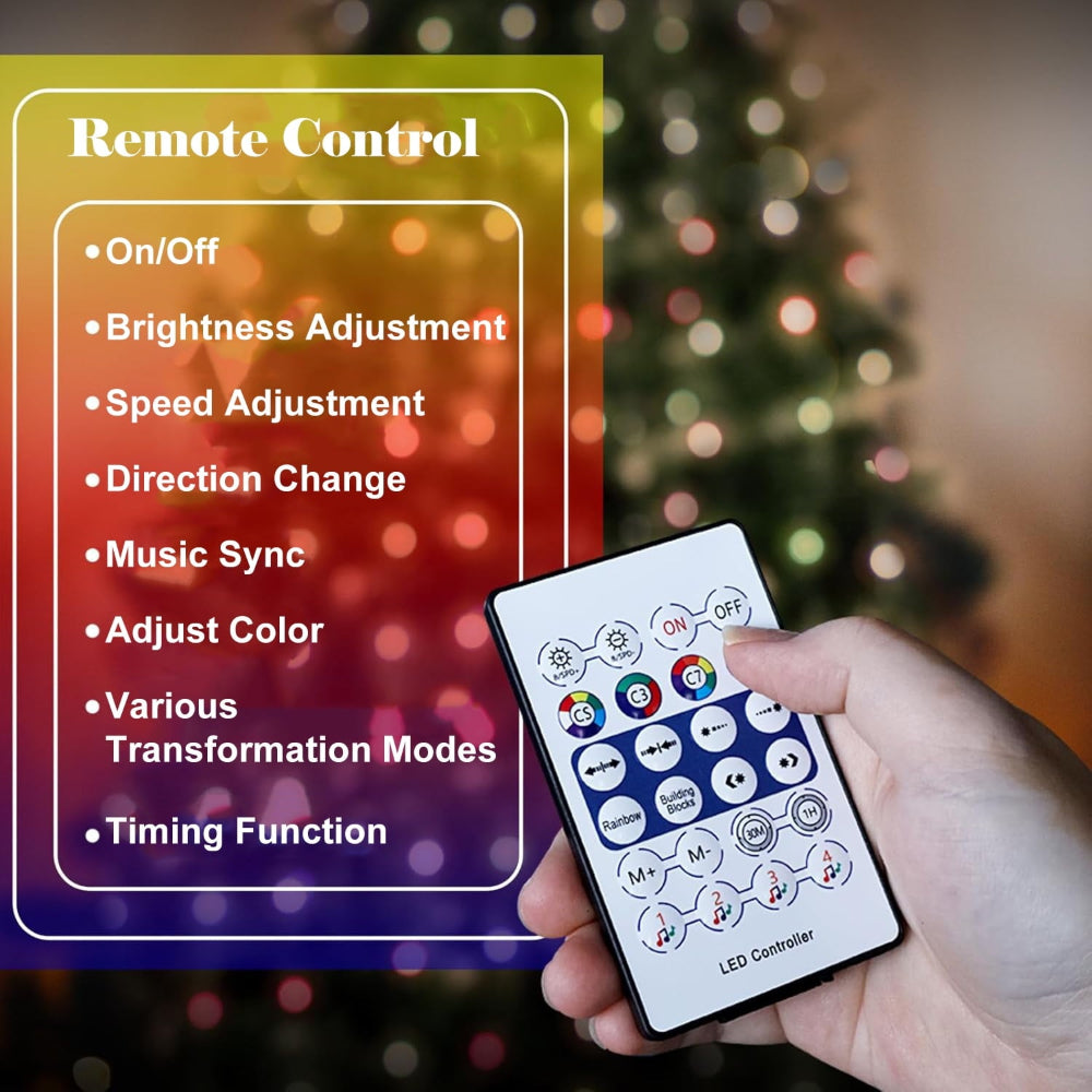 Smart Control LED Outdoor Christmas Lights for Holiday Decoration