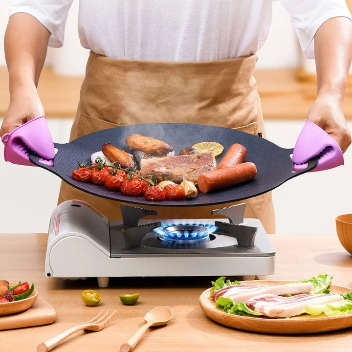 Square Non-Stick Grill Pan for Cooking and Grilling