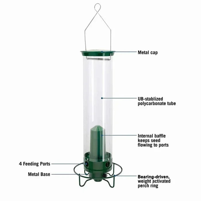 Squirrel Proof Bird Feeder for Outdoor Garden Use