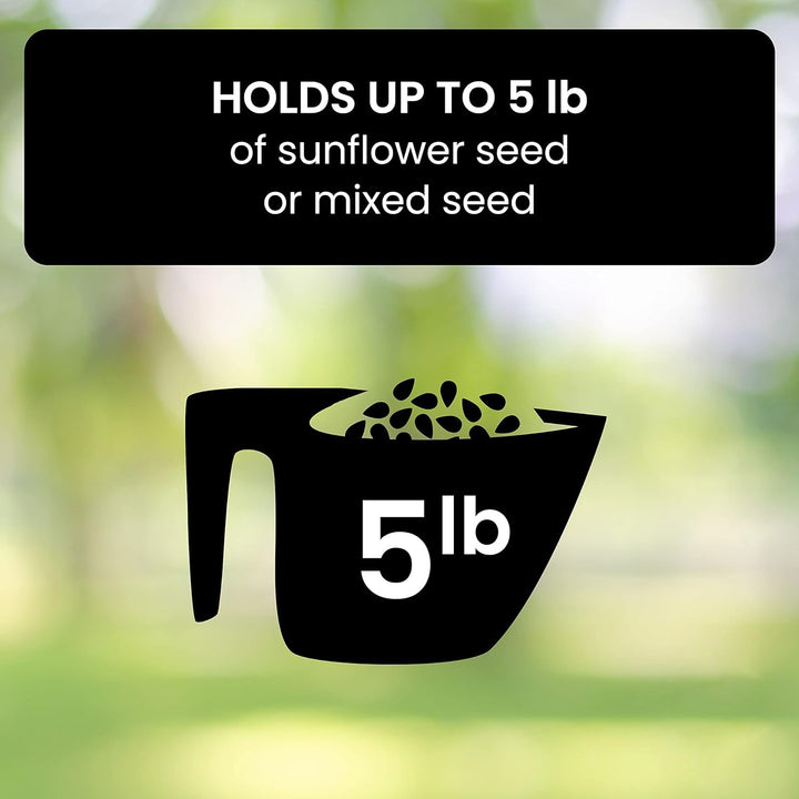 Squirrel Proof Bird Feeder for Outdoor Garden Use