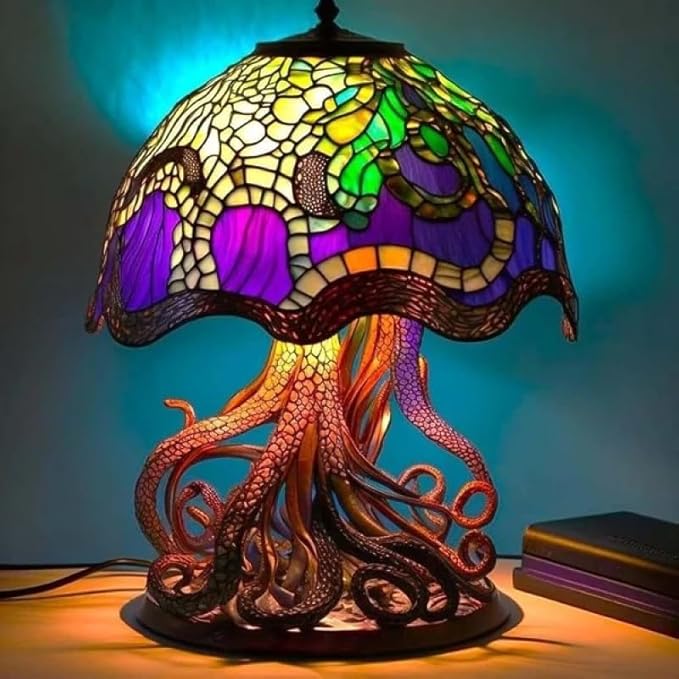 Stained Glass Mushroom Lamp - 9 Style Options Available