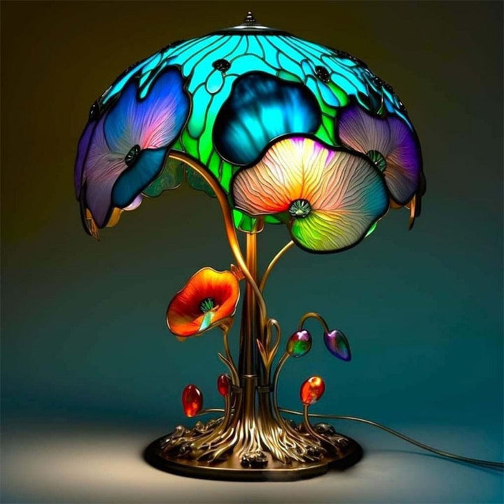Stained Glass Mushroom Lamp - 9 Style Options Available