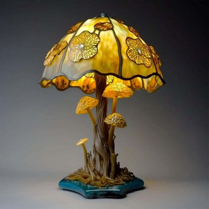 Stained Glass Mushroom Lamp - 9 Style Options Available