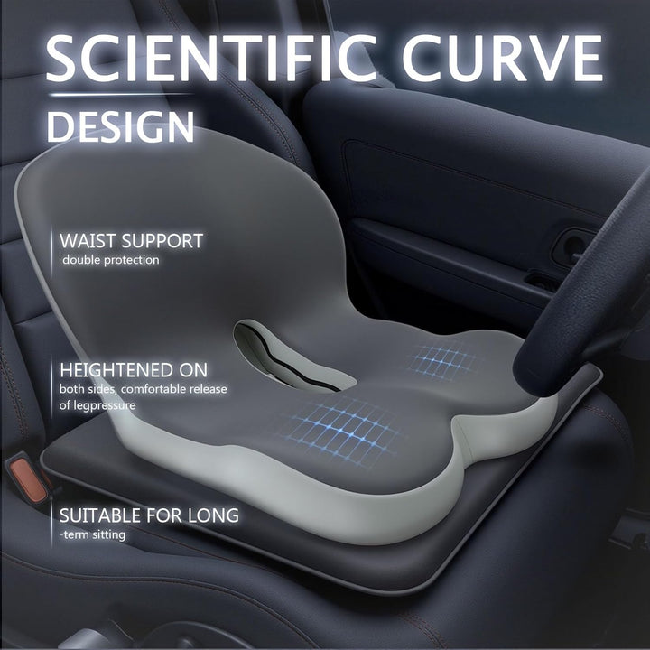 Truck Seat Cushion with Memory Foam Lumbar Support