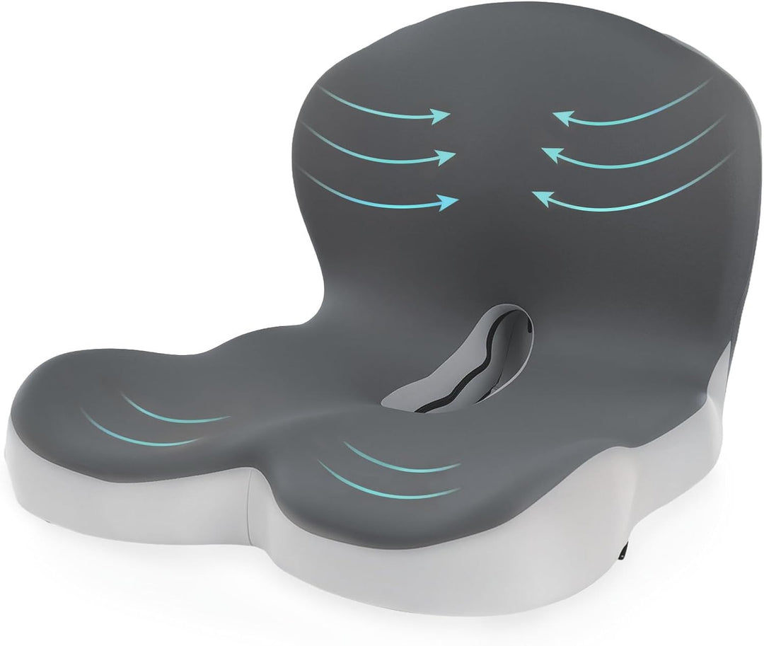 Truck Seat Cushion with Memory Foam Lumbar Support