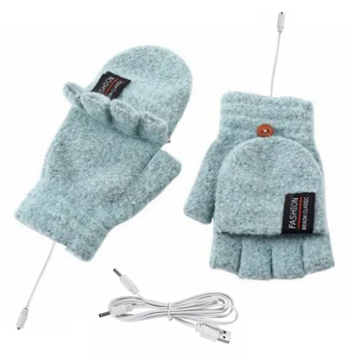 USB Hand Warmers Heated Gloves for Cold Weather Use