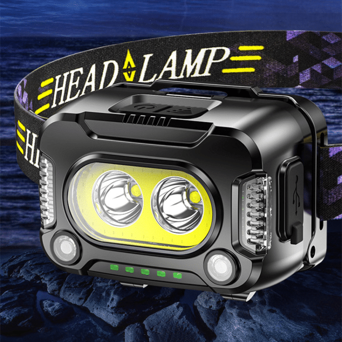 USB Rechargeable LED Headlamp for Outdoor Activities and Camping