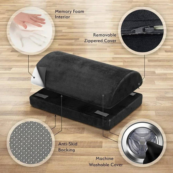 Under Desk Foot Rest Cushion Pad for Comfort and Support