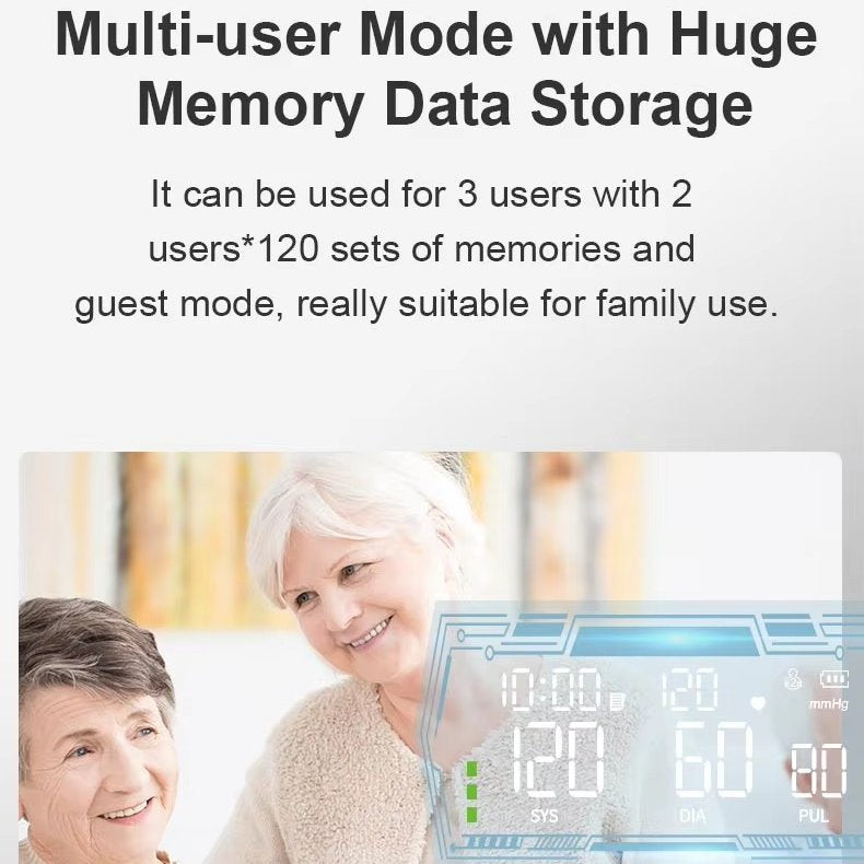 Upper Arm Blood Pressure Monitor Device for Home Use