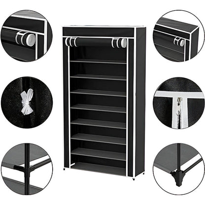 Vertical Shoe Rack Organizer Storage System