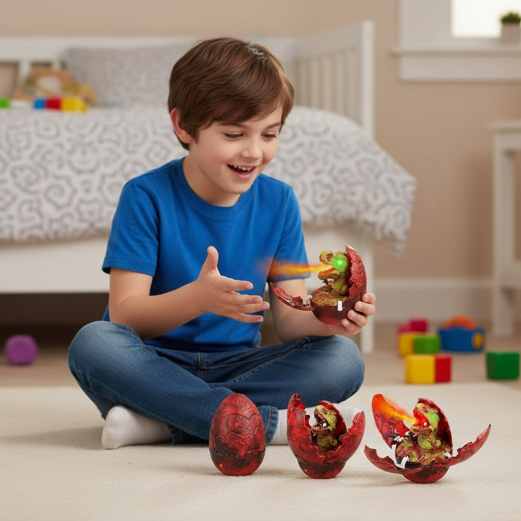 Voice-Controlled Dinosaur Egg Toy for Kids