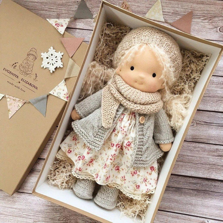 Waldorf Cuddle Doll Handmade Soft Toy for Children
