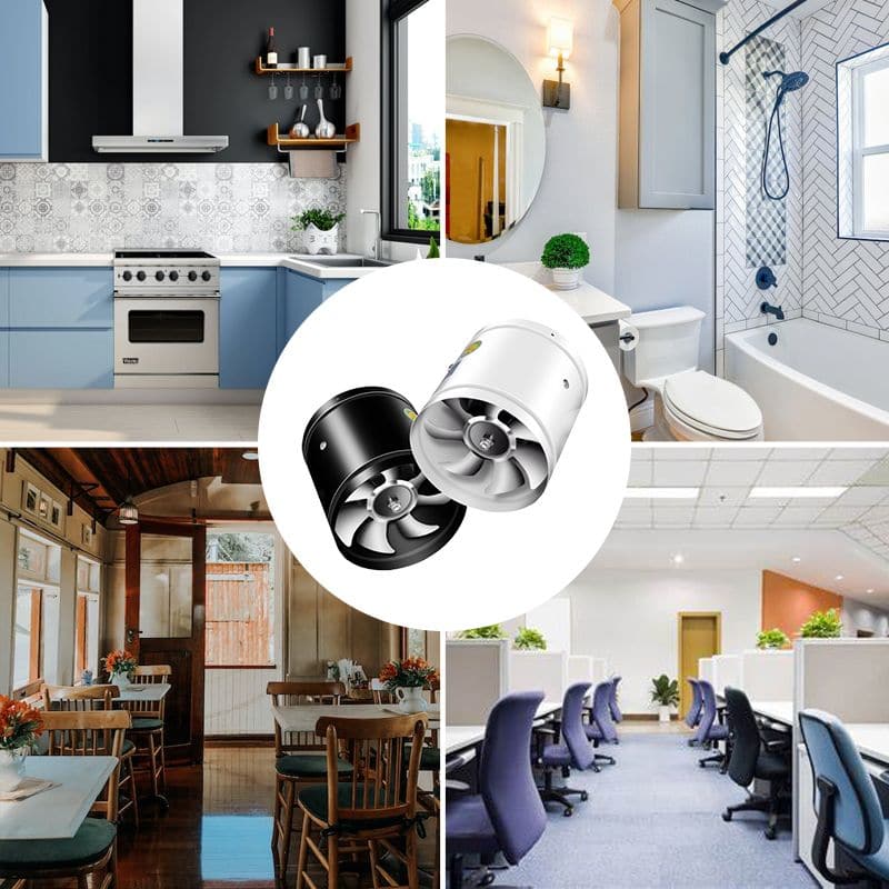 Wall Mounted Kitchen Extractor Fan Air Vent for Quiet Operation