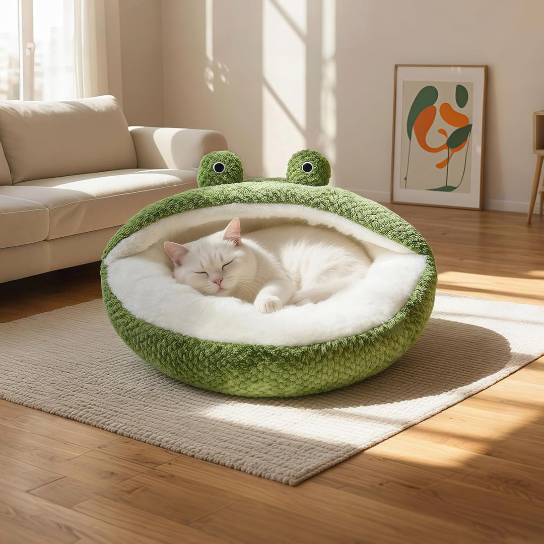 Washable Cat and Dog Beds, Cozy Pet Cave Bed for Indoor Use