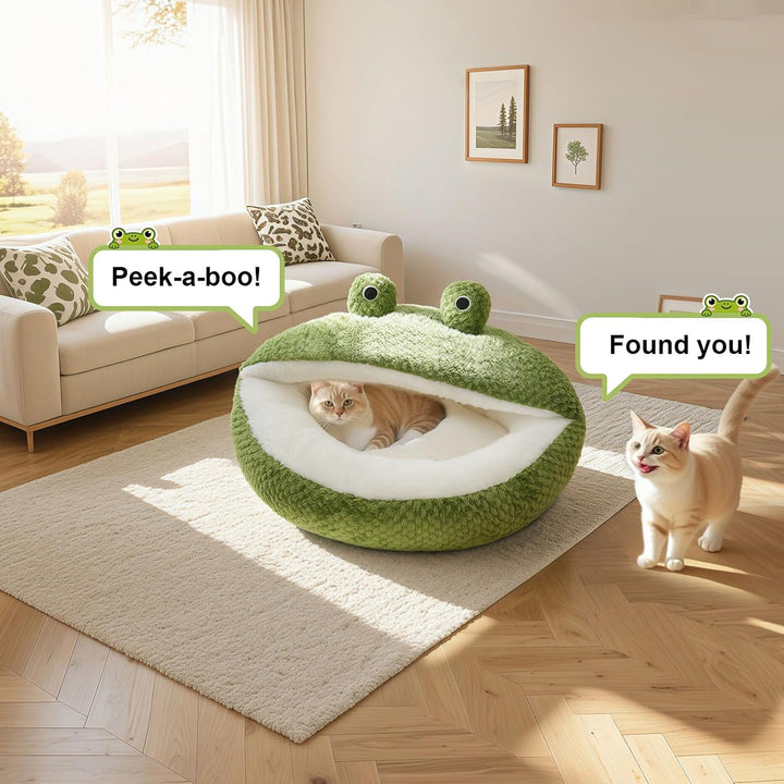 Washable Cat and Dog Beds, Cozy Pet Cave Bed for Indoor Use