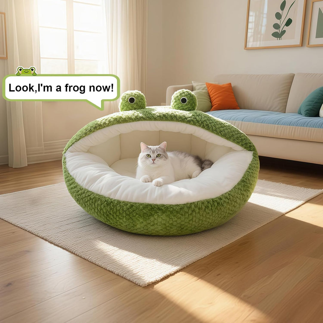 Washable Cat and Dog Beds, Cozy Pet Cave Bed for Indoor Use