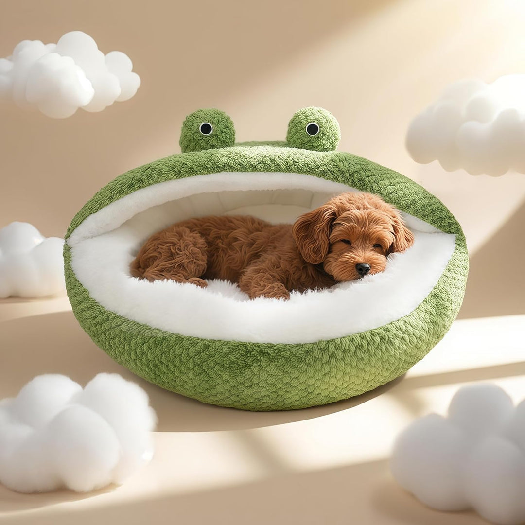 Washable Cat and Dog Beds, Cozy Pet Cave Bed for Indoor Use