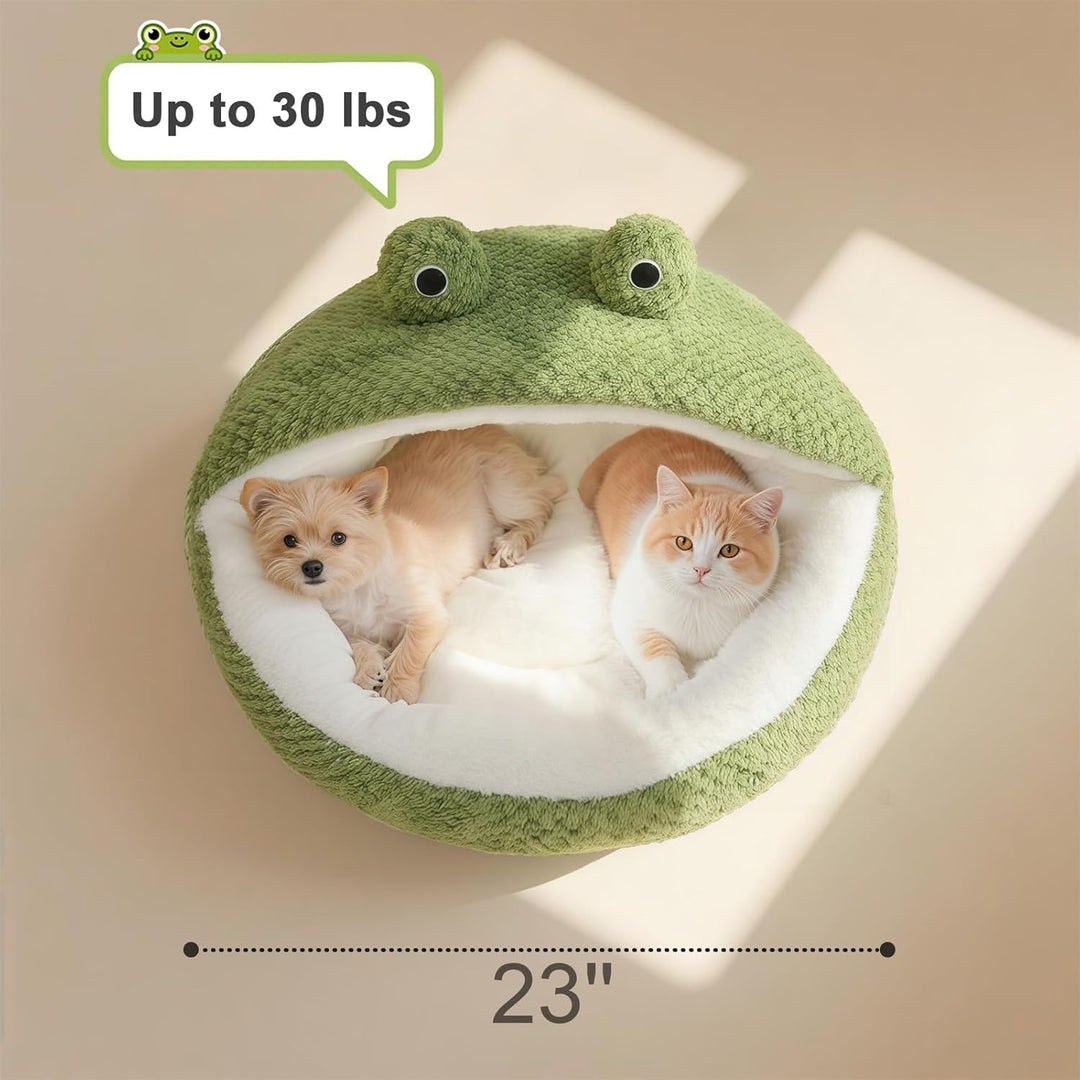 Washable Cat and Dog Beds, Cozy Pet Cave Bed for Indoor Use