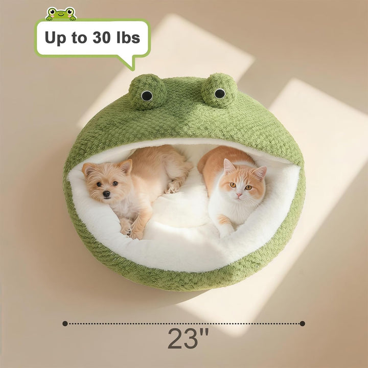 Washable Cat and Dog Beds, Cozy Pet Cave Bed for Indoor Use