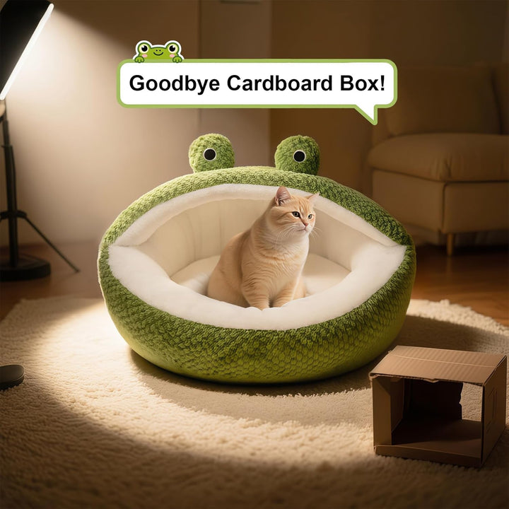 Washable Cat and Dog Beds, Cozy Pet Cave Bed for Indoor Use