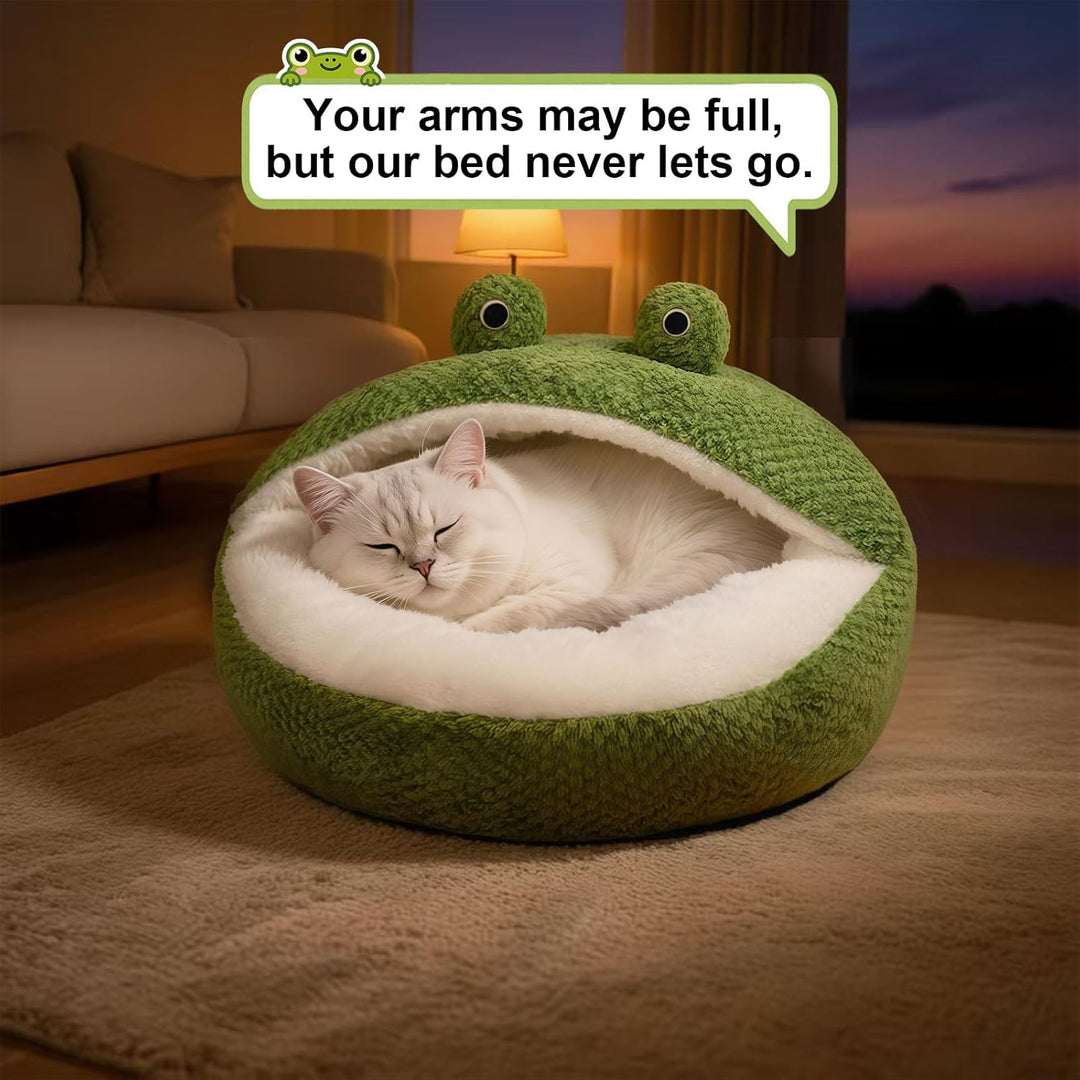 Washable Cat and Dog Beds, Cozy Pet Cave Bed for Indoor Use