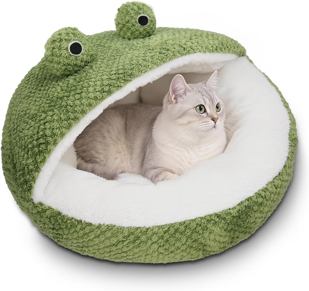 Washable Cat and Dog Beds, Cozy Pet Cave Bed for Indoor Use