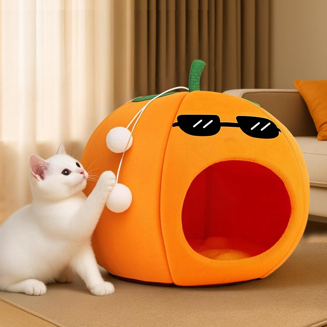 Washable Soft Cat and Dog Bed Circular Pet Cave