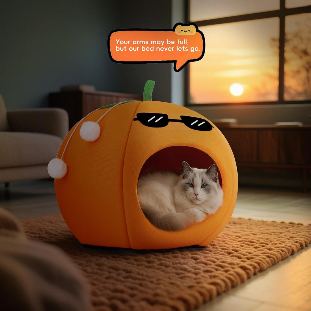 Washable Soft Cat and Dog Bed Circular Pet Cave