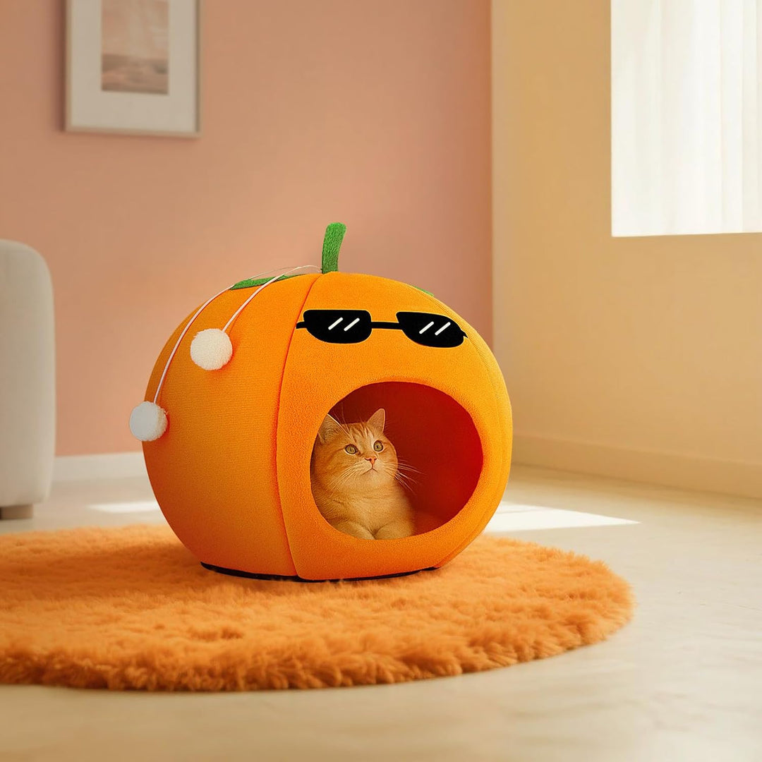 Washable Soft Cat and Dog Bed Circular Pet Cave