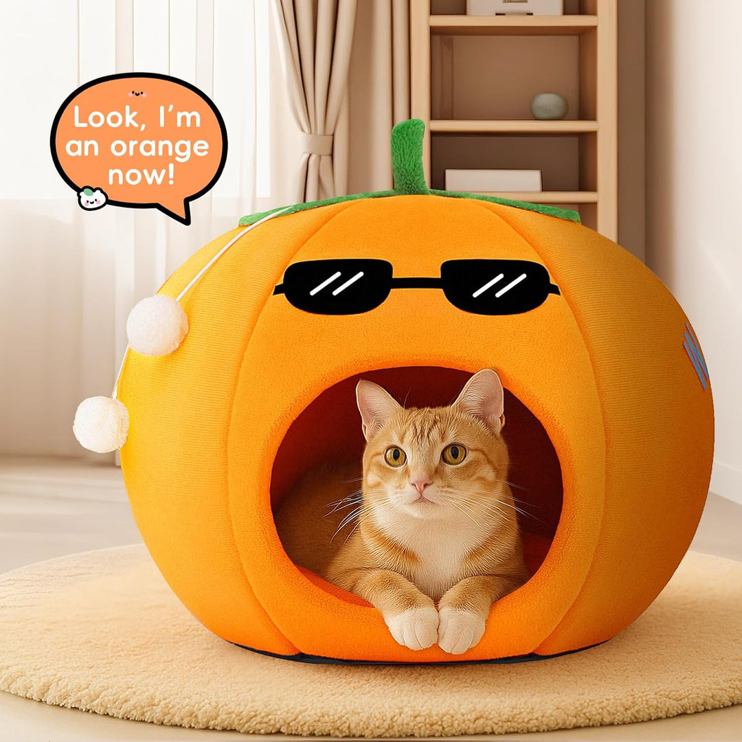 Washable Soft Cat and Dog Bed Circular Pet Cave