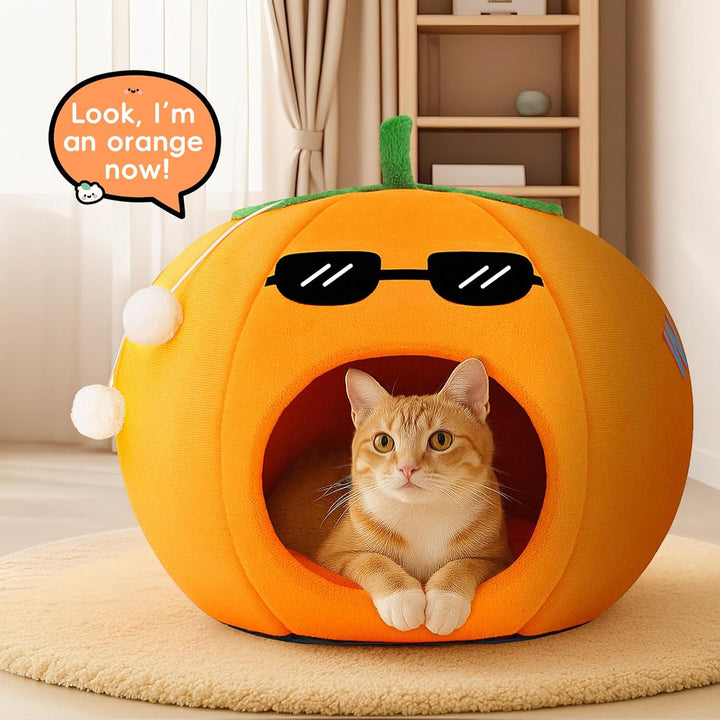 Washable Soft Cat and Dog Bed Circular Pet Cave