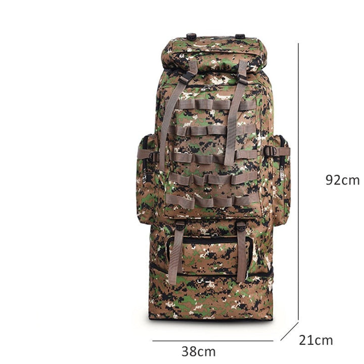 Waterproof 100L Travel Backpack for Hiking and Outdoor Adventures