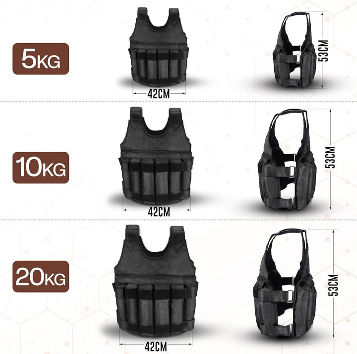 Weighted Training Vest 5Kg 10Kg 20Kg for Fitness Workouts