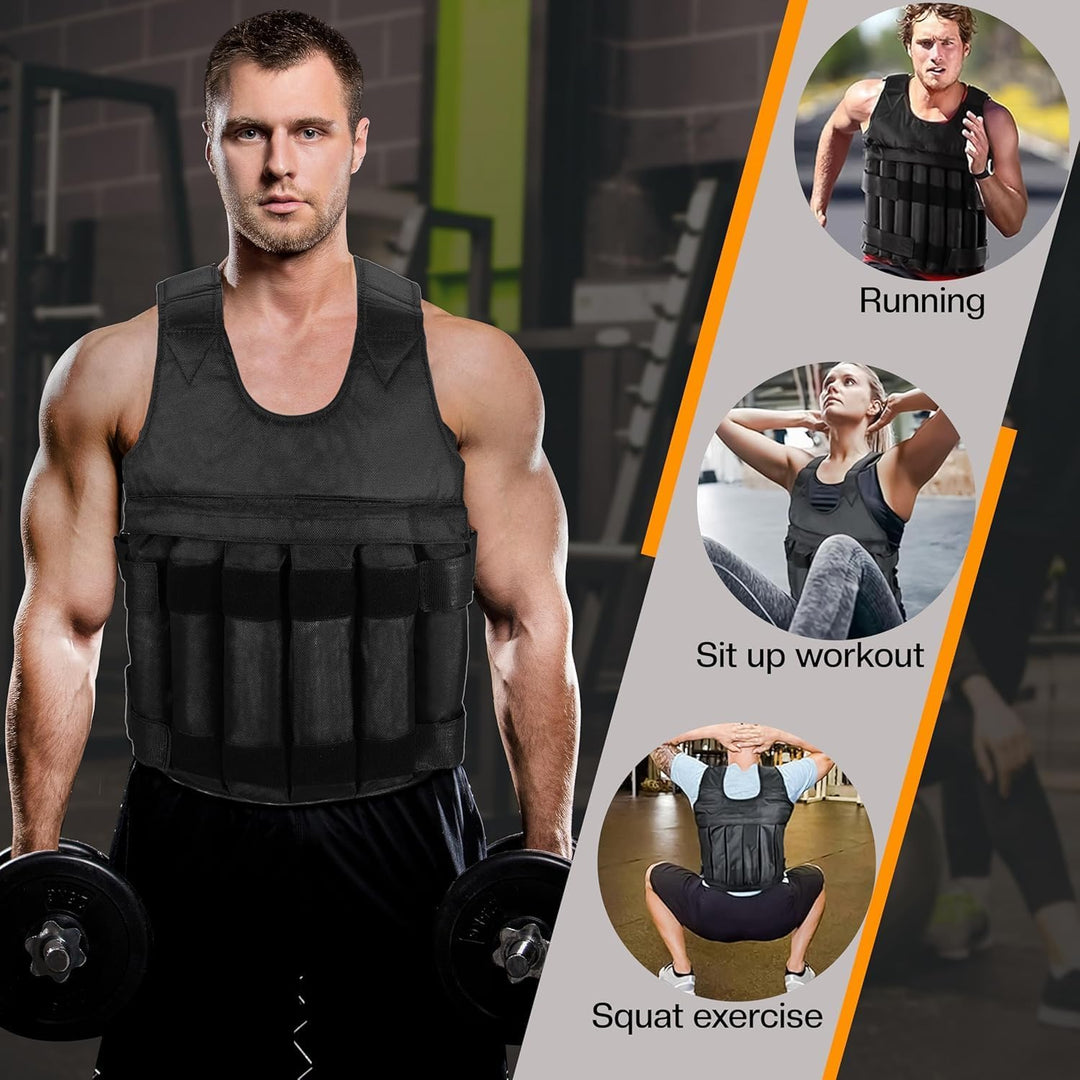 Weighted Training Vest 5Kg 10Kg 20Kg for Fitness Workouts