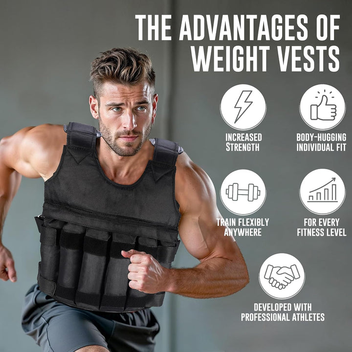 Weighted Training Vest 5Kg 10Kg 20Kg for Fitness Workouts